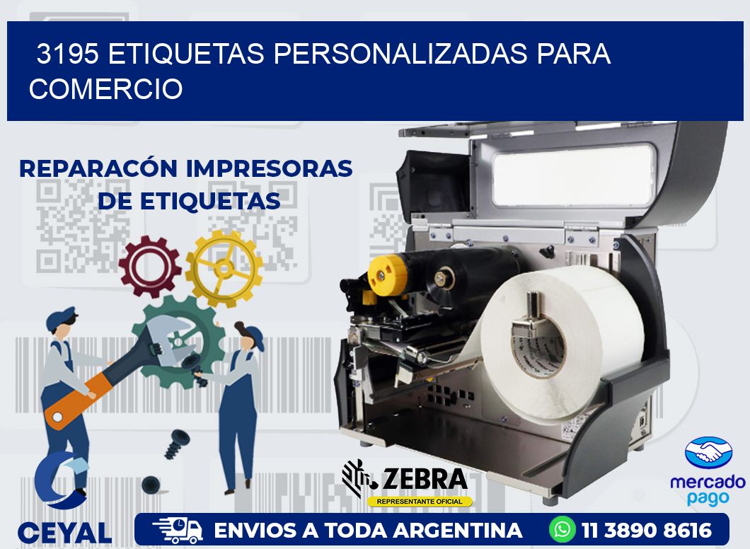 3195 ETIQUETAS PERSONALIZADAS PARA COMERCIO