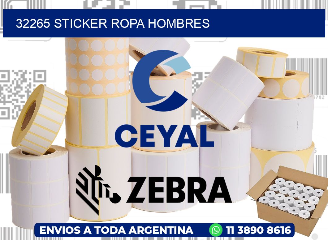 32265 STICKER ROPA HOMBRES