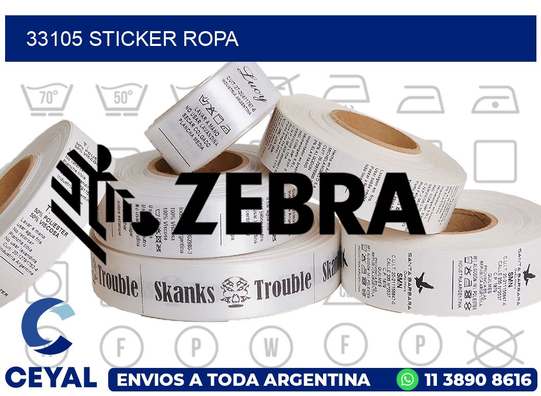 33105 STICKER ROPA