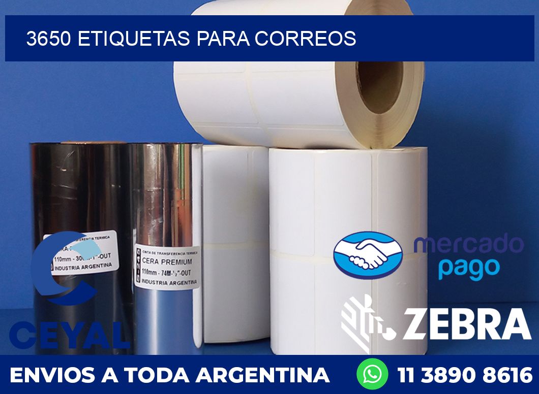 3650 ETIQUETAS PARA CORREOS