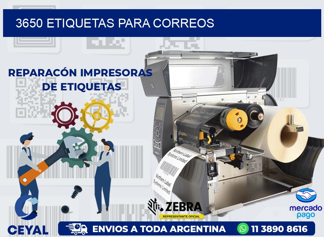 3650 ETIQUETAS PARA CORREOS