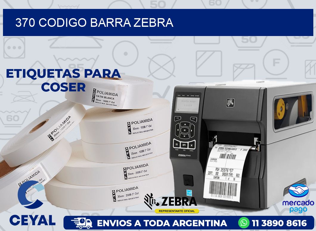 370 CODIGO BARRA ZEBRA