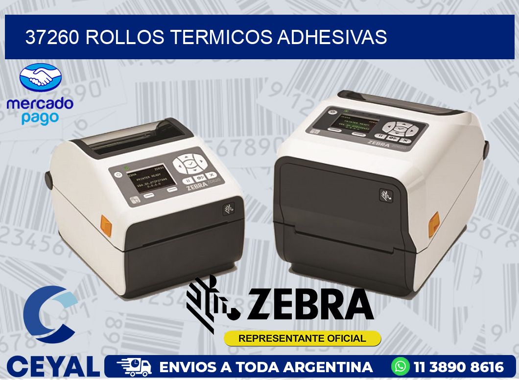 37260 ROLLOS TERMICOS ADHESIVAS