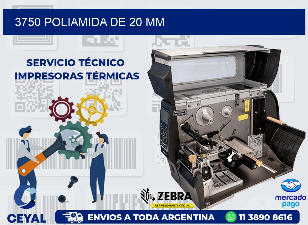 3750 POLIAMIDA DE 20 MM