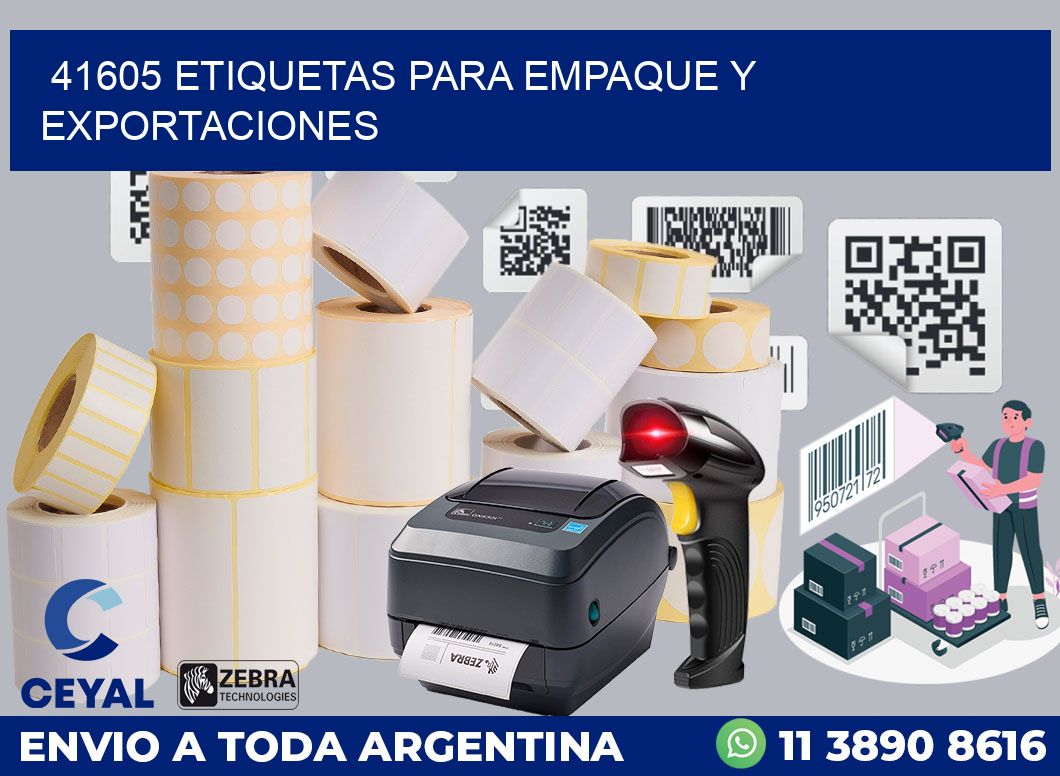 41605 ETIQUETAS PARA EMPAQUE Y EXPORTACIONES