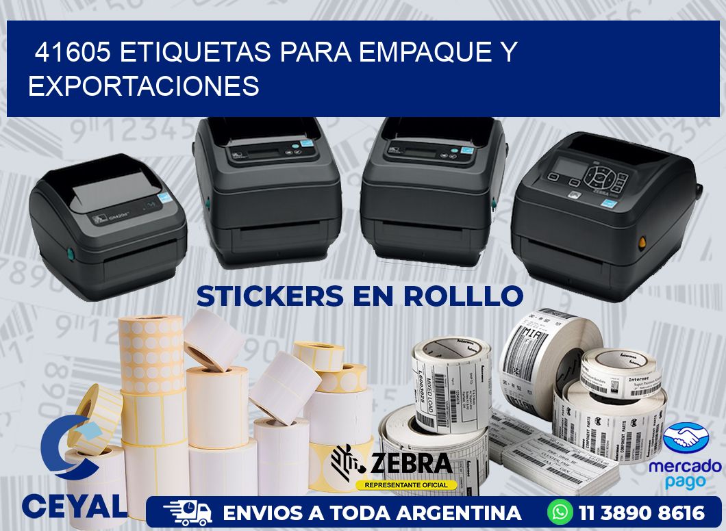 41605 ETIQUETAS PARA EMPAQUE Y EXPORTACIONES