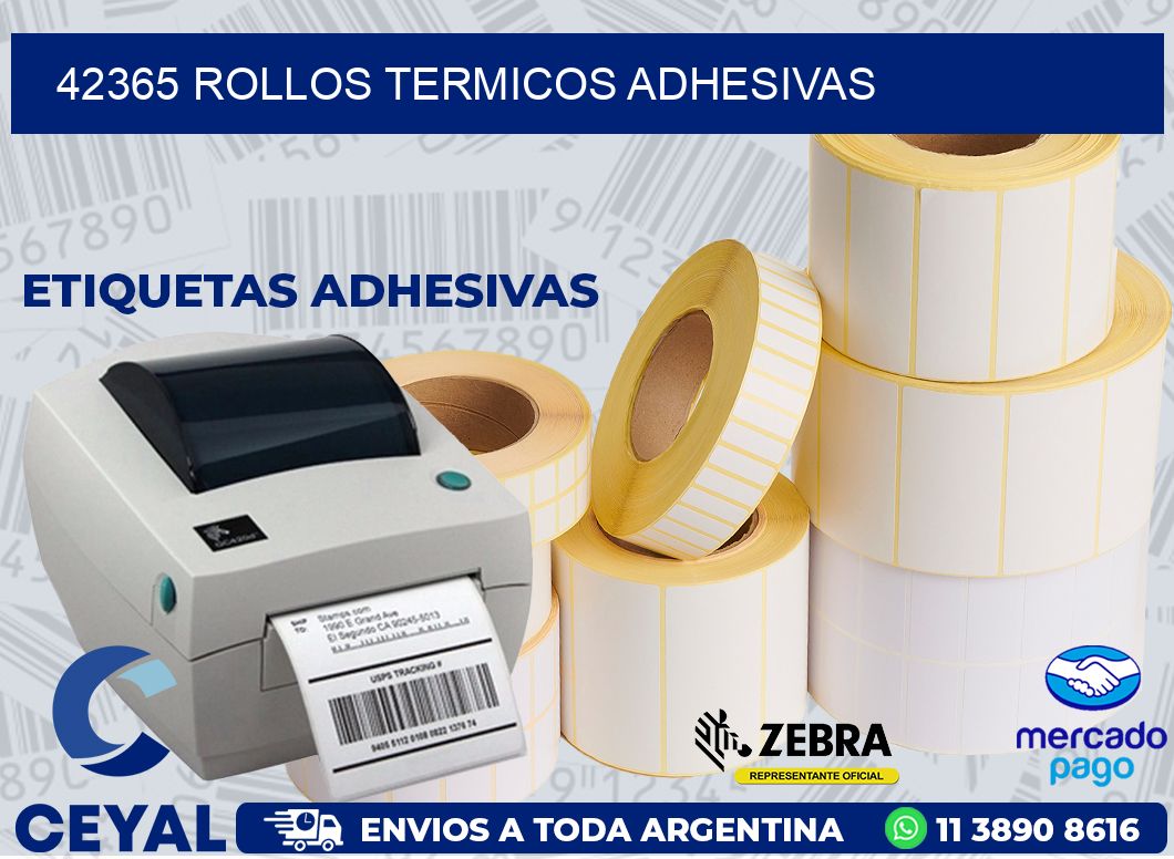 42365 ROLLOS TERMICOS ADHESIVAS