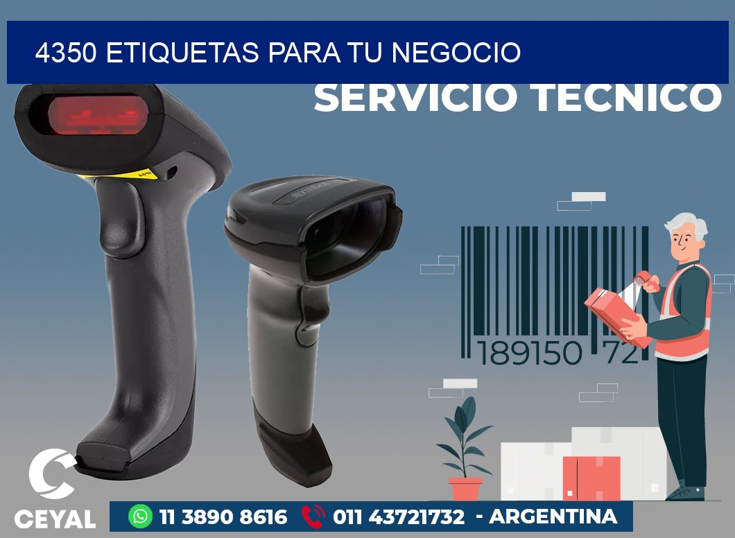 4350 ETIQUETAS PARA TU NEGOCIO