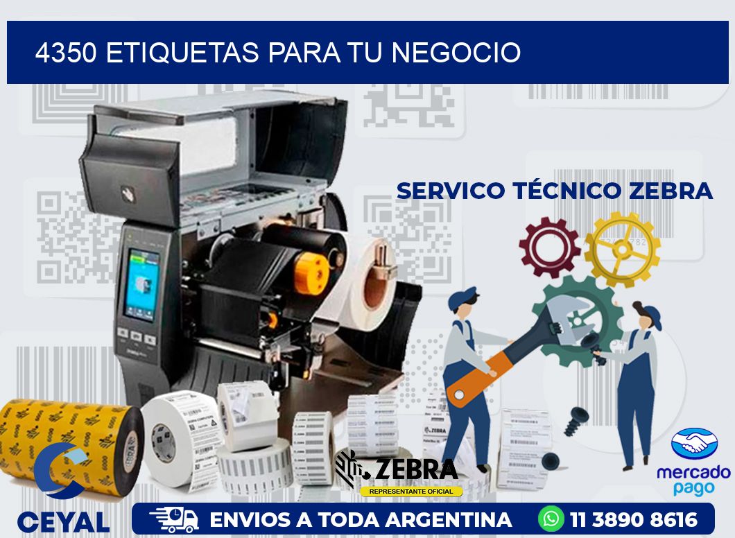 4350 ETIQUETAS PARA TU NEGOCIO