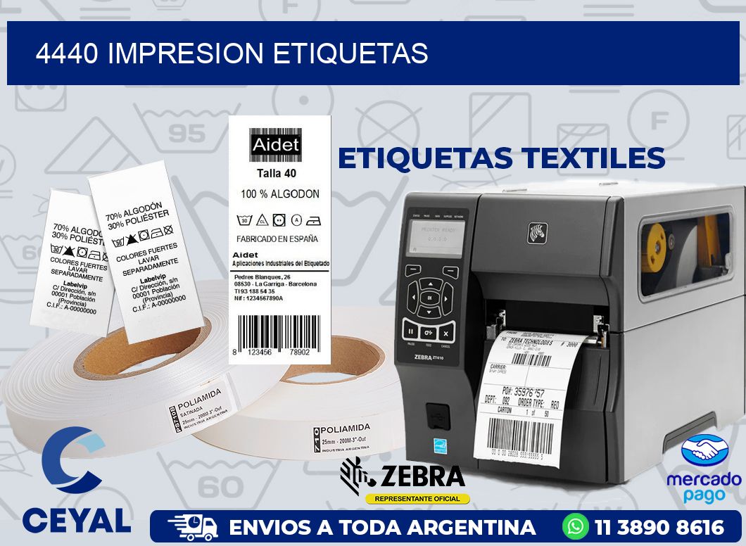 4440 IMPRESION ETIQUETAS