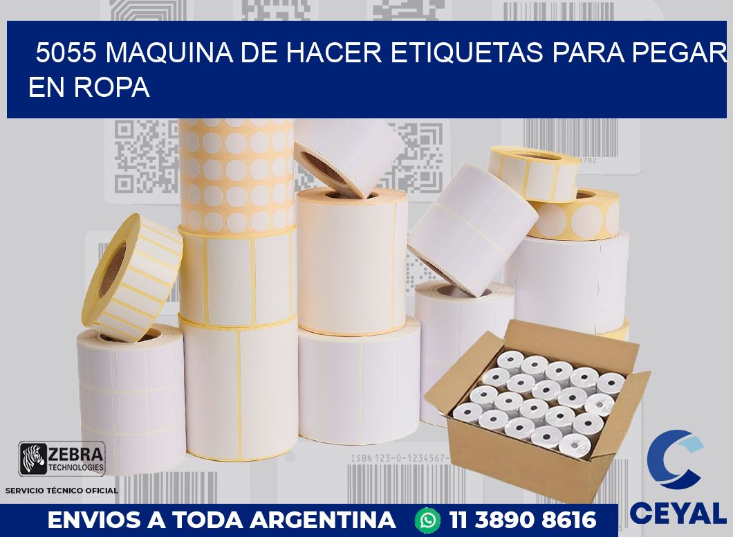5055 MAQUINA DE HACER ETIQUETAS PARA PEGAR EN ROPA