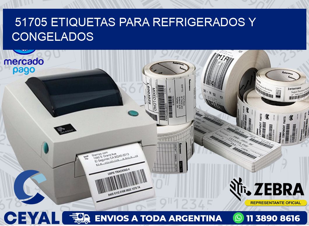 51705 ETIQUETAS PARA REFRIGERADOS Y CONGELADOS