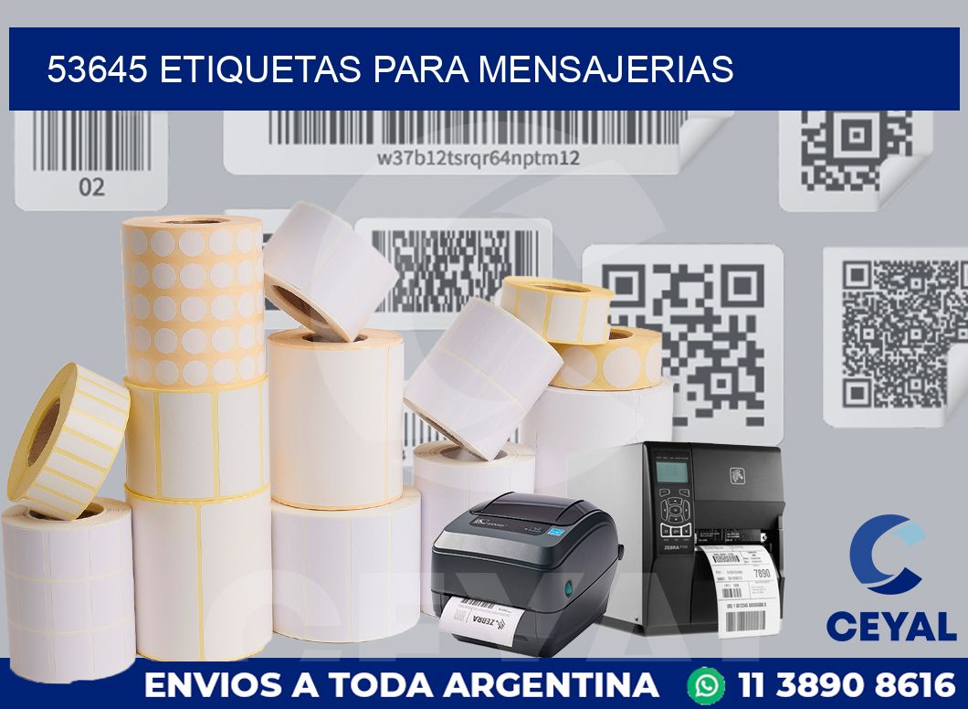 53645 ETIQUETAS PARA MENSAJERIAS