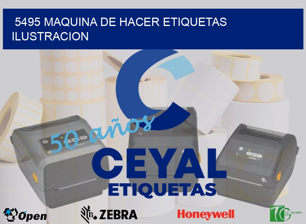 5495 MAQUINA DE HACER ETIQUETAS ILUSTRACION