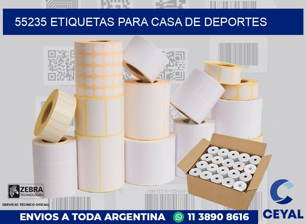 55235 ETIQUETAS PARA CASA DE DEPORTES