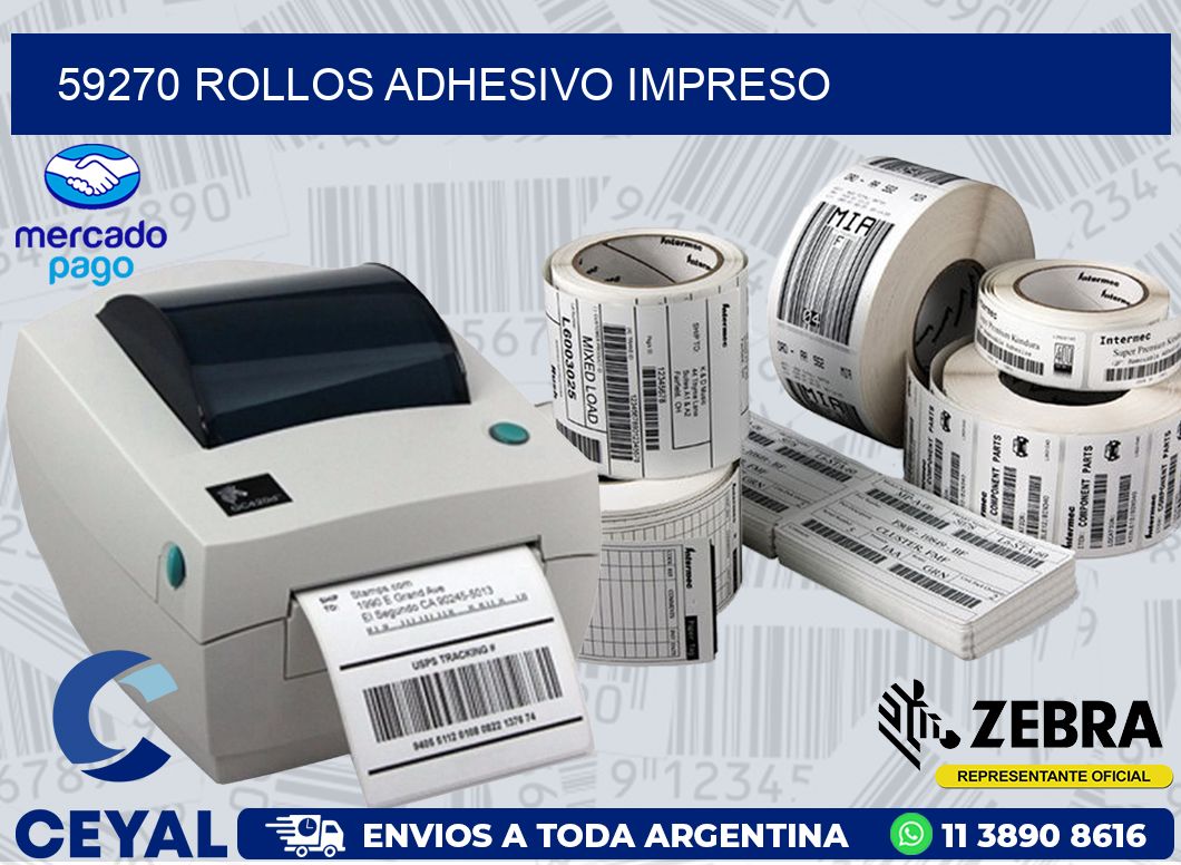 59270 ROLLOS ADHESIVO IMPRESO