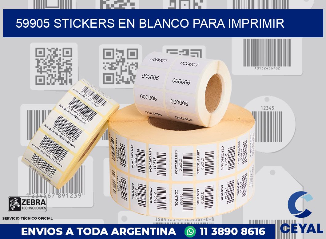 59905 STICKERS EN BLANCO PARA IMPRIMIR