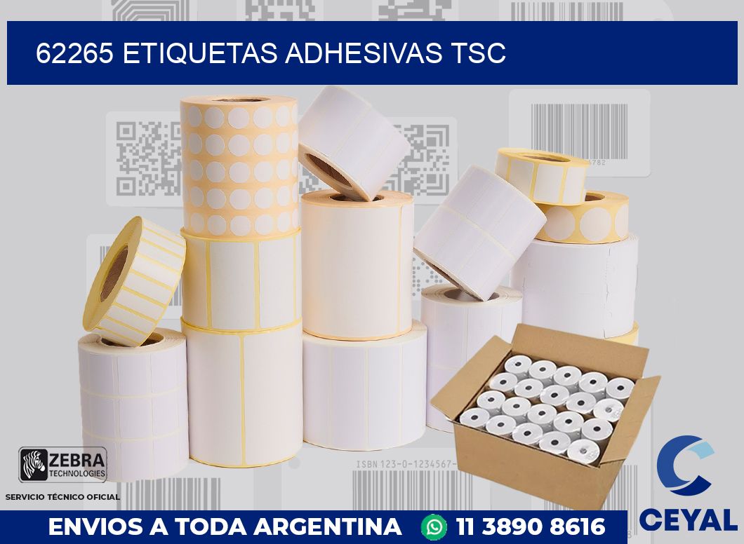 62265 ETIQUETAS ADHESIVAS TSC