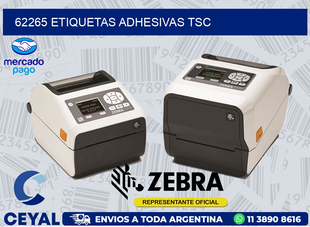 62265 ETIQUETAS ADHESIVAS TSC