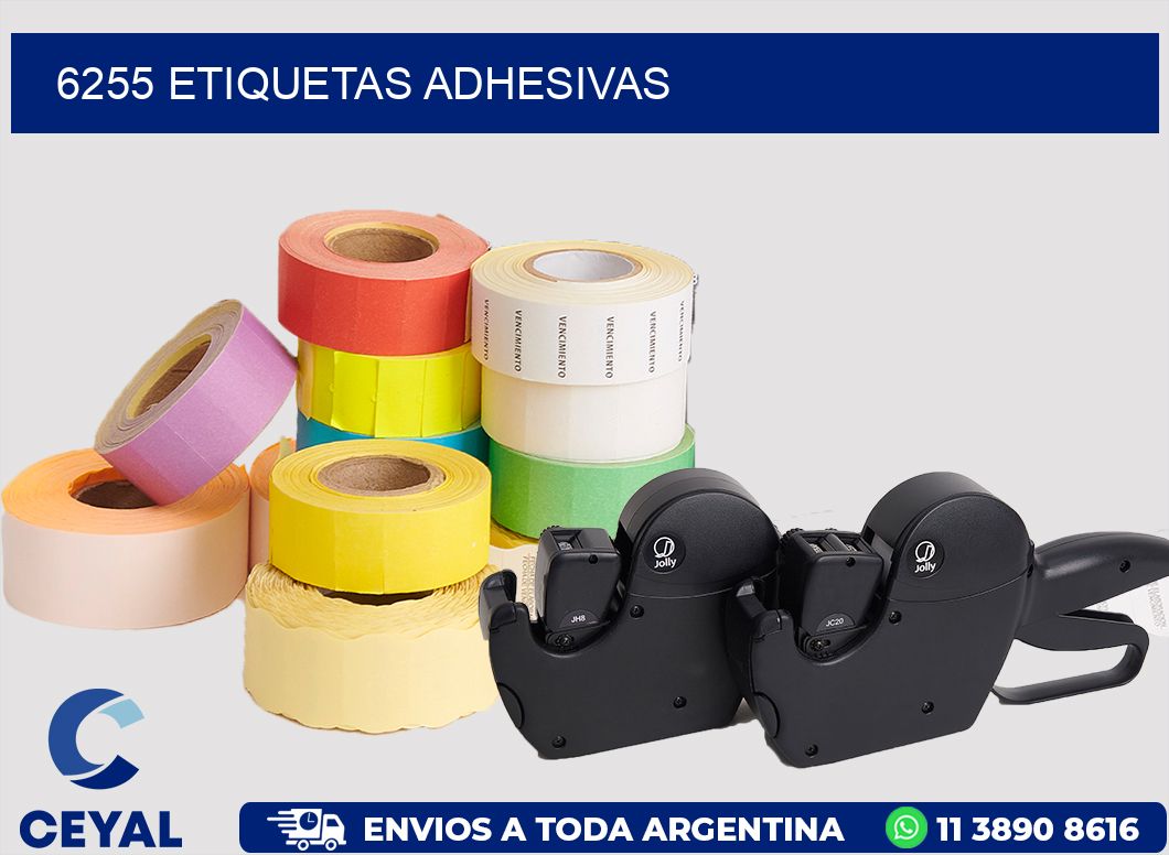 6255 ETIQUETAS ADHESIVAS