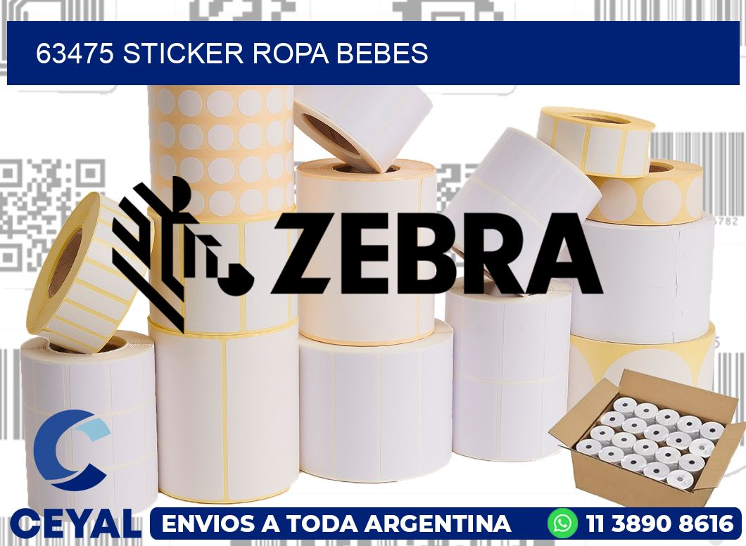 63475 STICKER ROPA BEBES