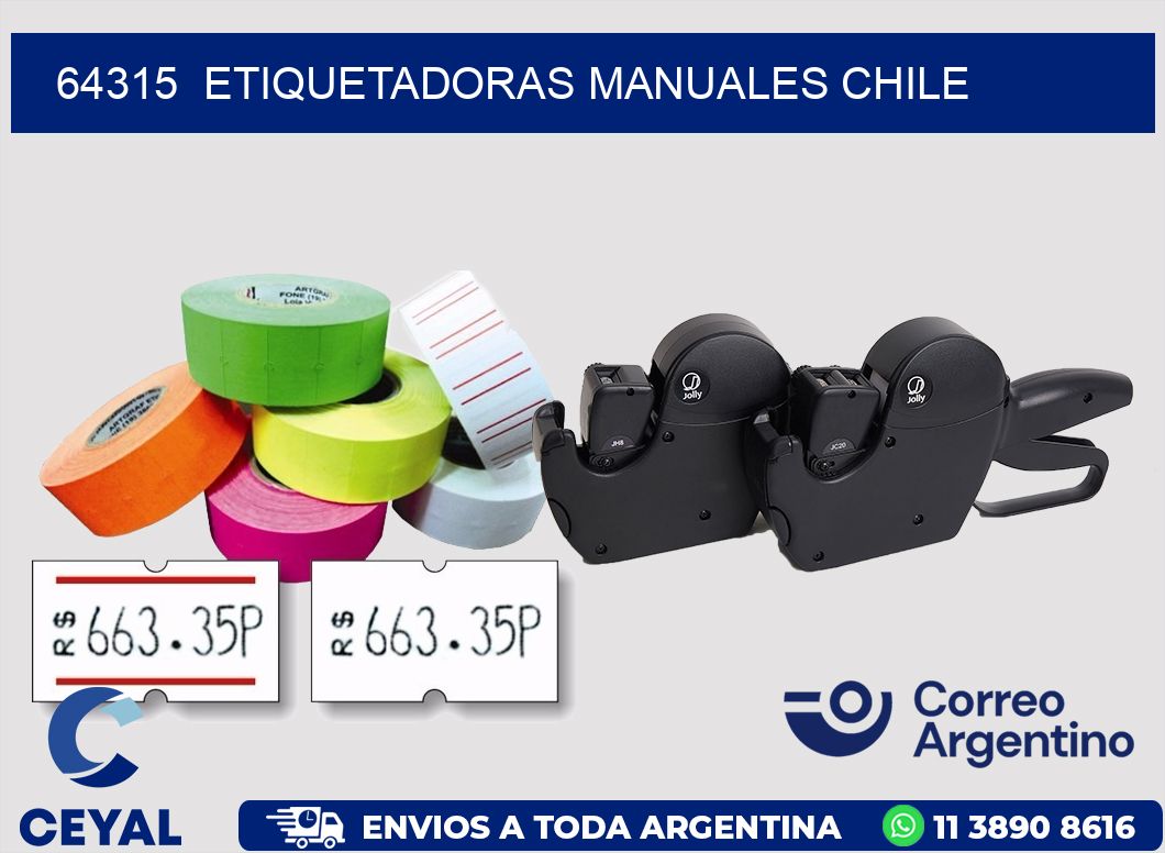 64315  ETIQUETADORAS MANUALES CHILE