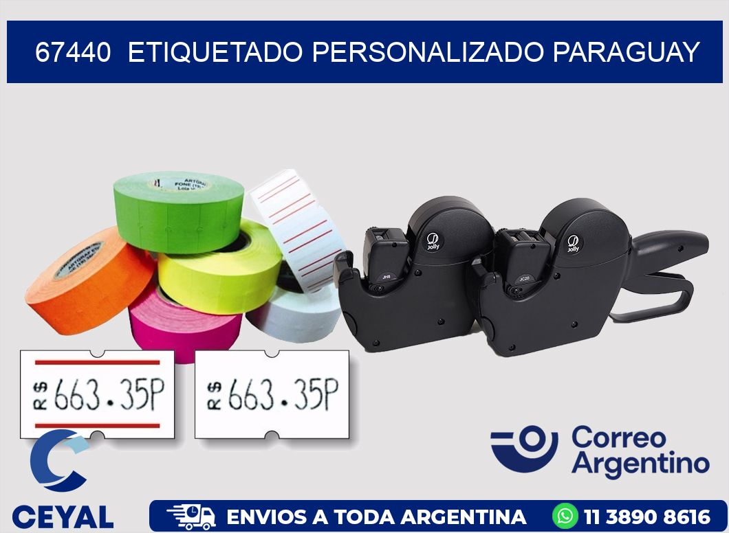 67440  ETIQUETADO PERSONALIZADO PARAGUAY