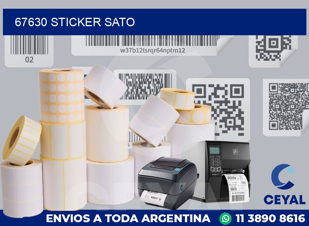 67630 STICKER SATO