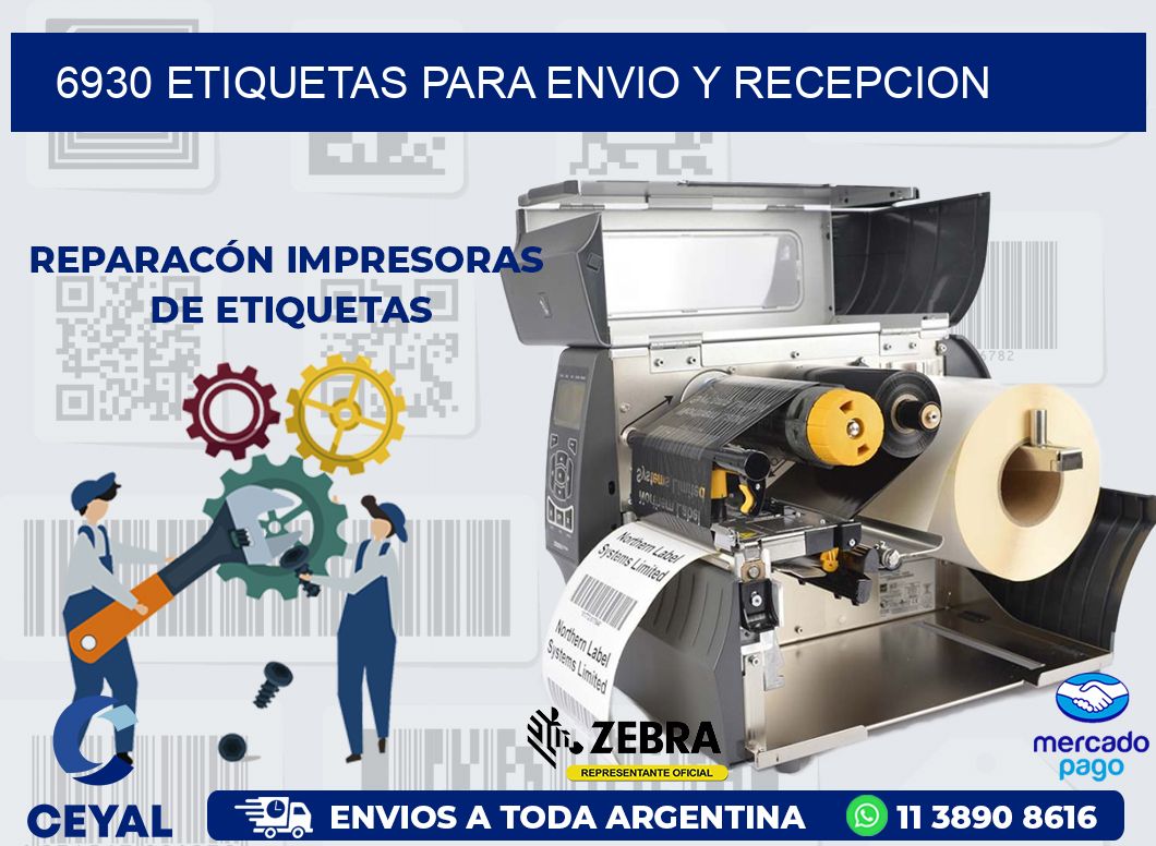 6930 ETIQUETAS PARA ENVIO Y RECEPCION