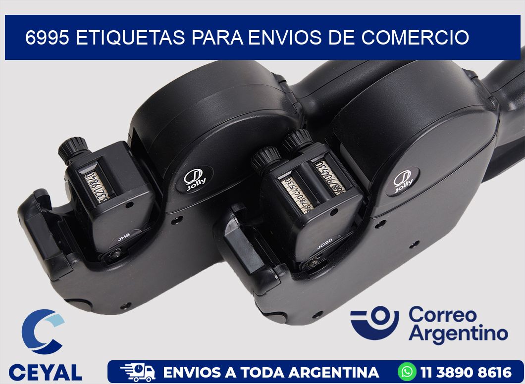 6995 ETIQUETAS PARA ENVIOS DE COMERCIO