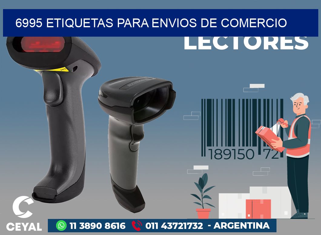 6995 ETIQUETAS PARA ENVIOS DE COMERCIO