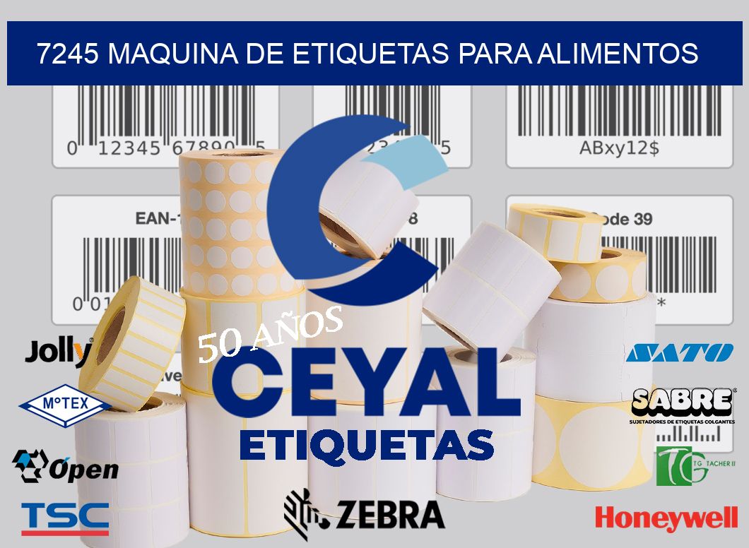 7245 MAQUINA DE ETIQUETAS PARA ALIMENTOS