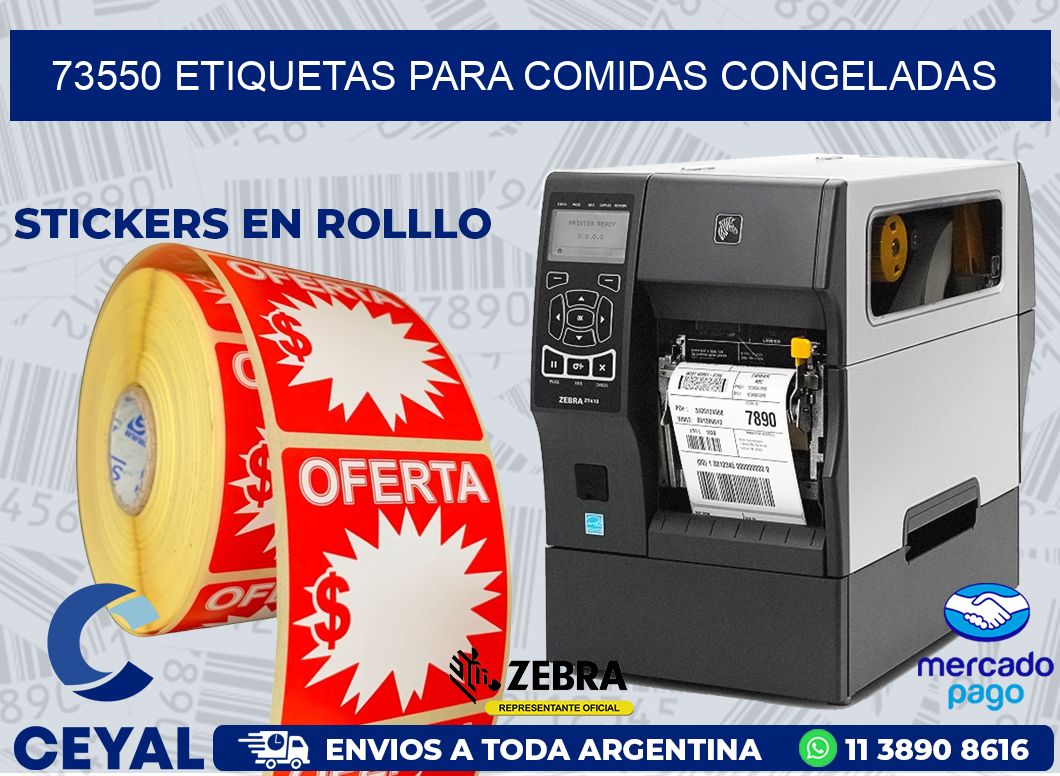 73550 ETIQUETAS PARA COMIDAS CONGELADAS