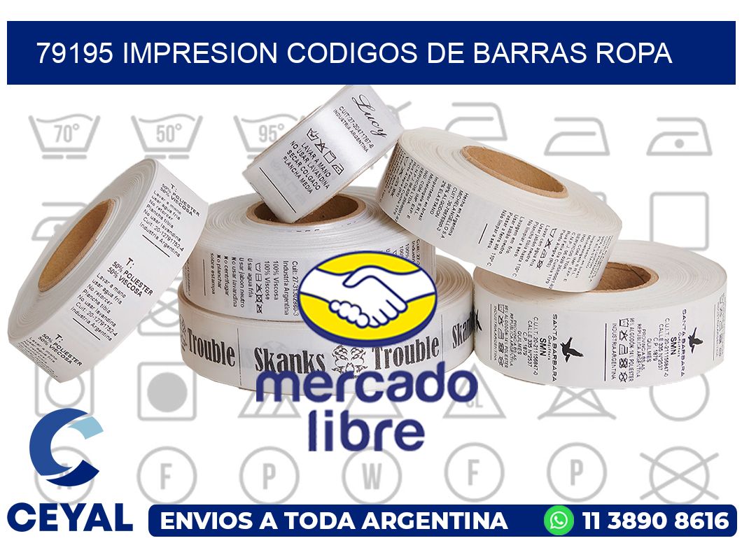 79195 IMPRESION CODIGOS DE BARRAS ROPA