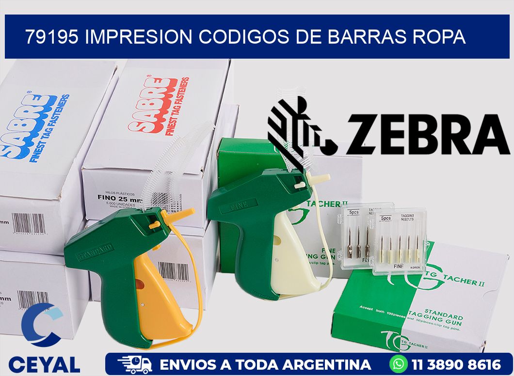 79195 IMPRESION CODIGOS DE BARRAS ROPA