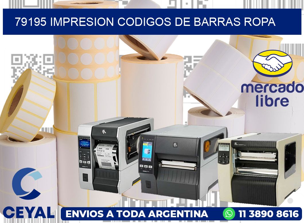 79195 IMPRESION CODIGOS DE BARRAS ROPA