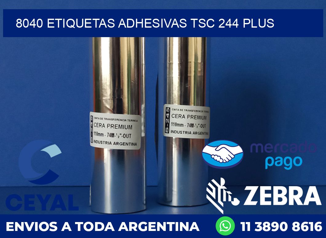 8040 ETIQUETAS ADHESIVAS TSC 244 PLUS