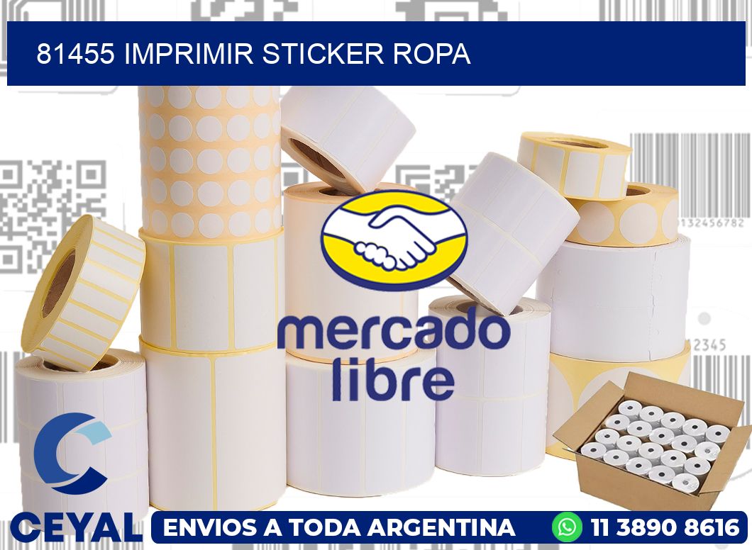81455 IMPRIMIR STICKER ROPA