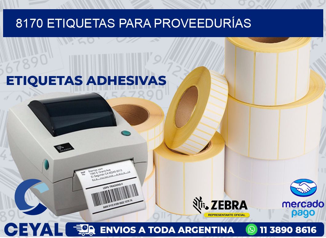 8170 ETIQUETAS PARA PROVEEDURÍAS