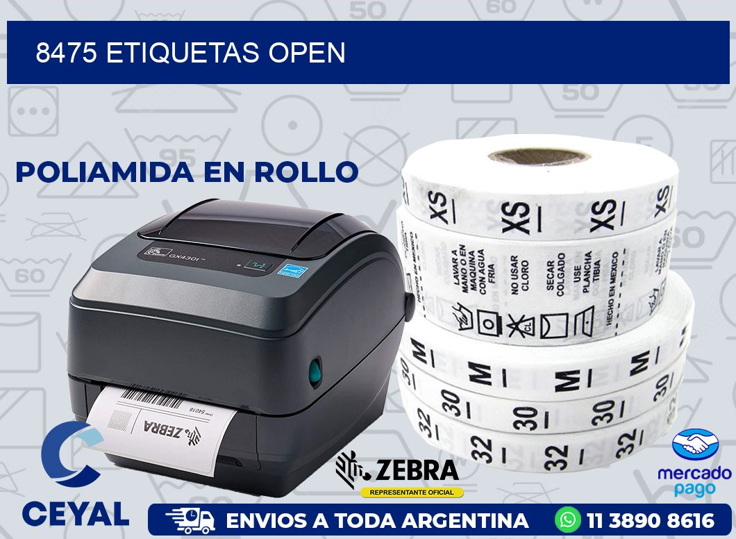8475 ETIQUETAS OPEN