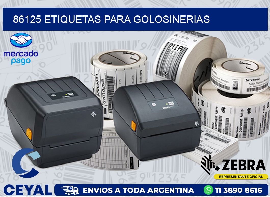 86125 ETIQUETAS PARA GOLOSINERIAS