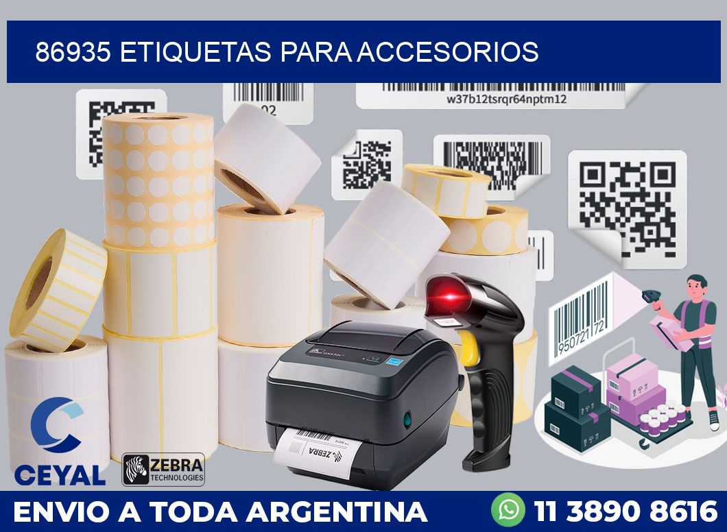 86935 ETIQUETAS PARA ACCESORIOS