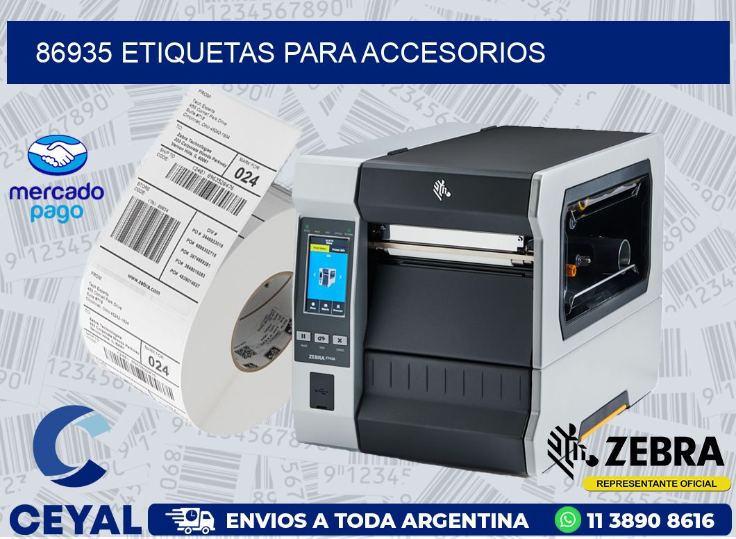 86935 ETIQUETAS PARA ACCESORIOS
