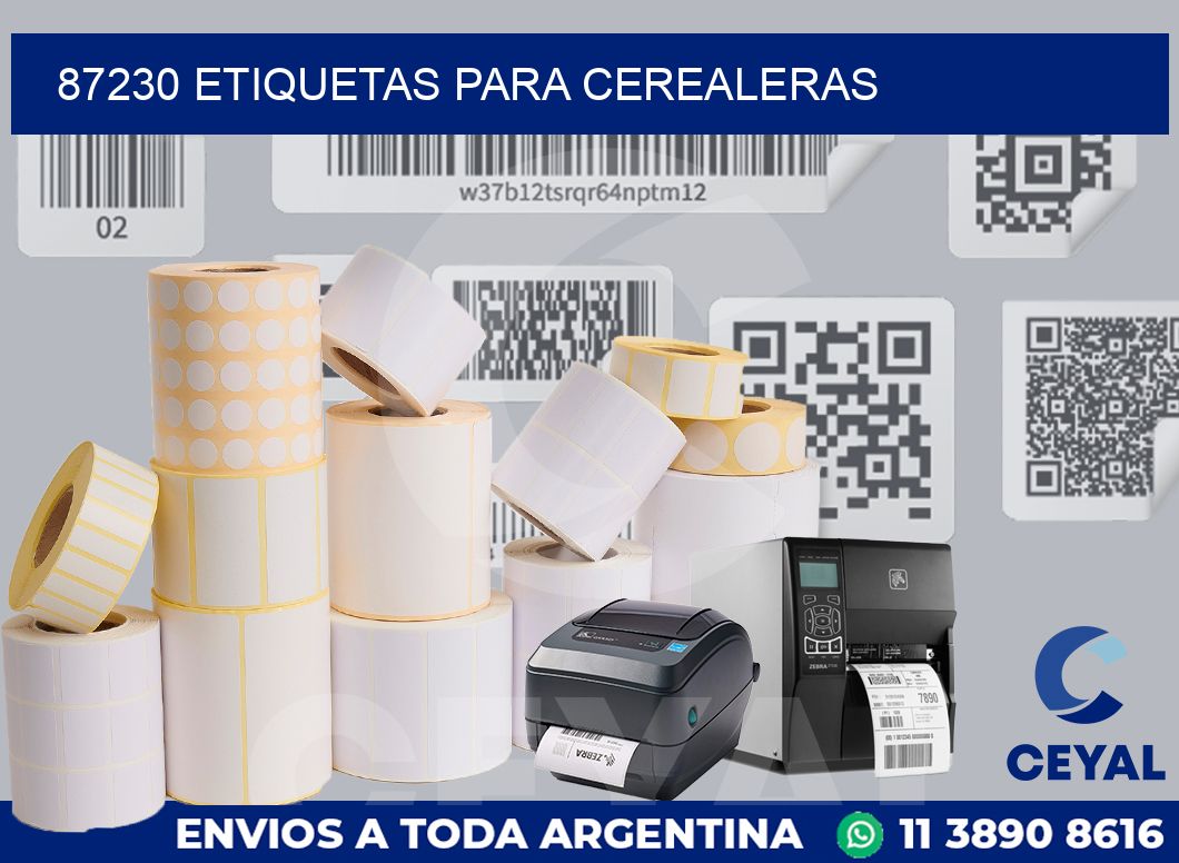 87230 ETIQUETAS PARA CEREALERAS