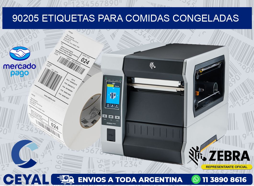 90205 ETIQUETAS PARA COMIDAS CONGELADAS