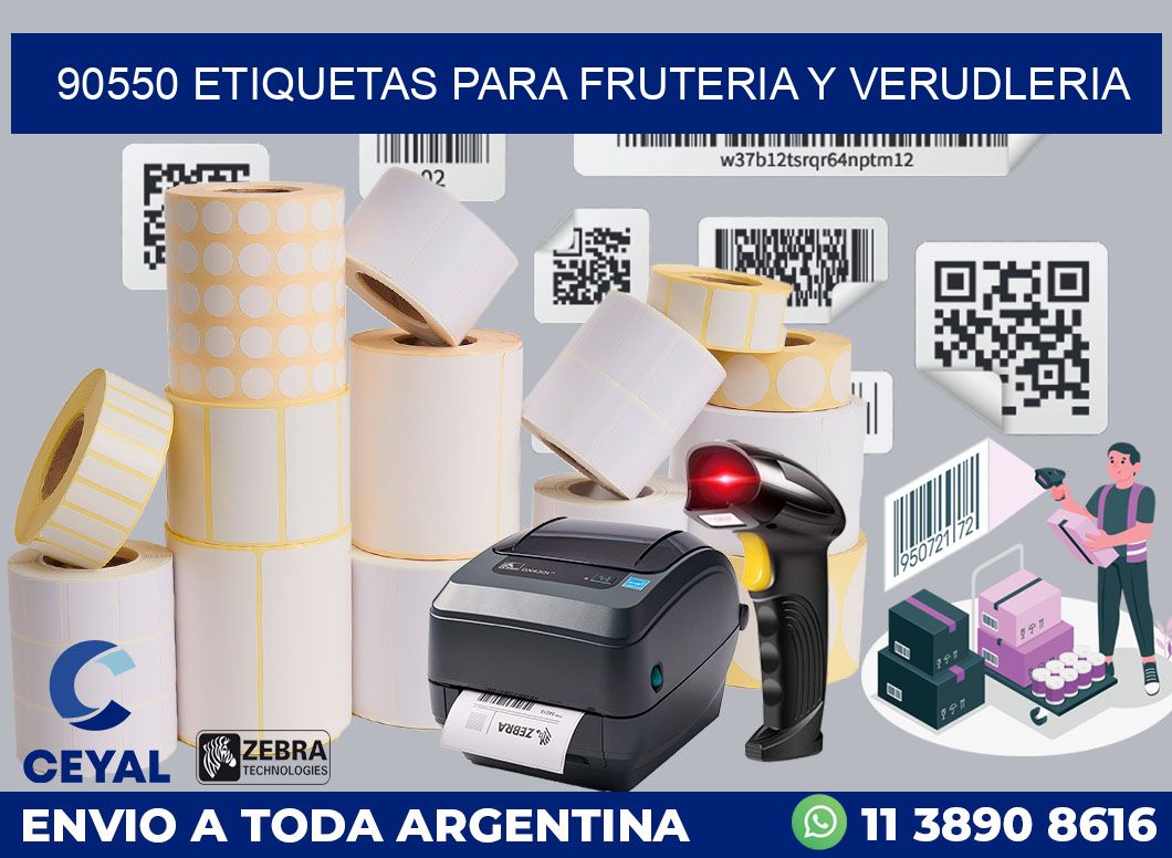 90550 ETIQUETAS PARA FRUTERIA Y VERUDLERIA