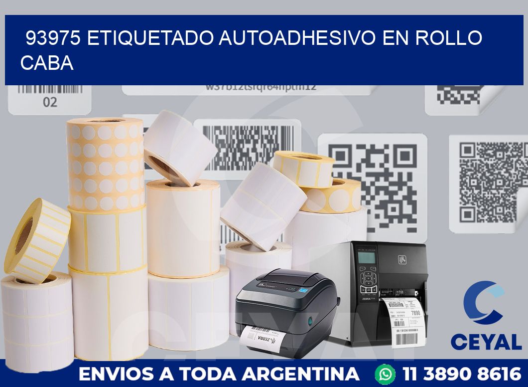93975 ETIQUETADO AUTOADHESIVO EN ROLLO CABA