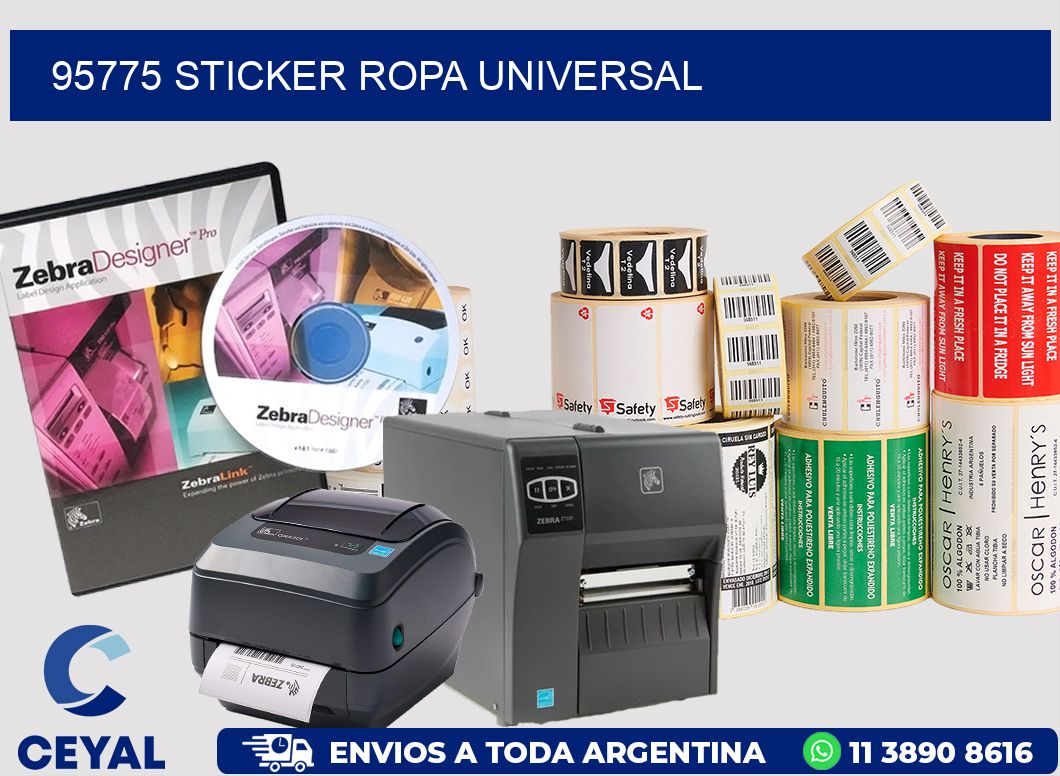 95775 STICKER ROPA UNIVERSAL