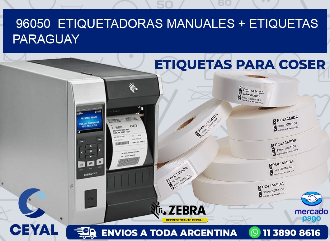 96050  ETIQUETADORAS MANUALES + ETIQUETAS PARAGUAY