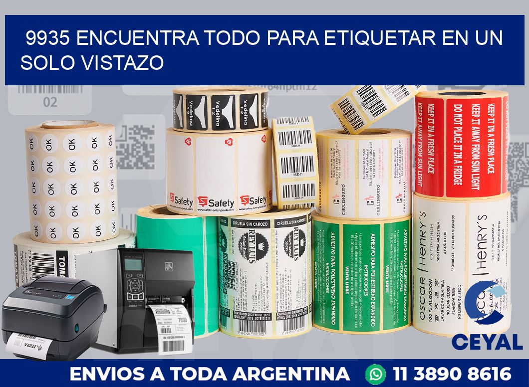 9935 ENCUENTRA TODO PARA ETIQUETAR EN UN SOLO VISTAZO